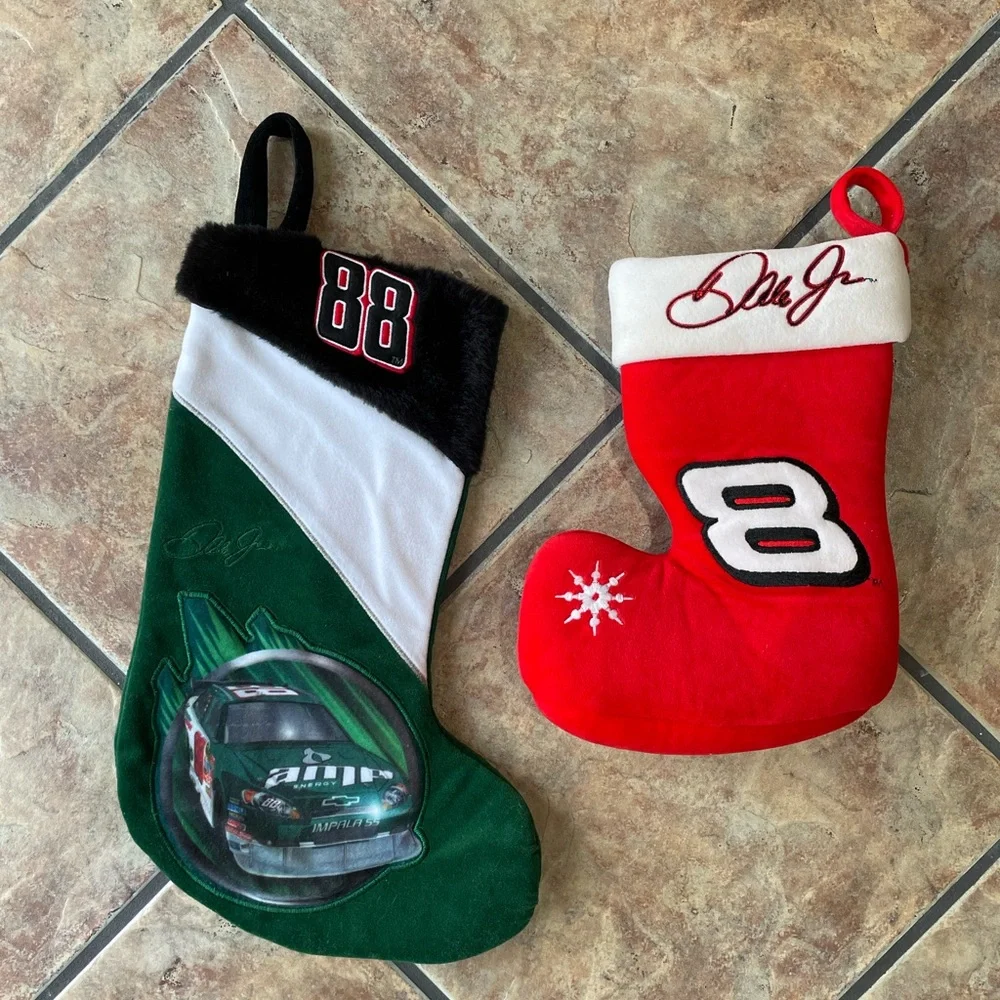 Dale Earnhardt Jr. Christmas Stockings #8 & #88 NASCAR Racing AMP Energy